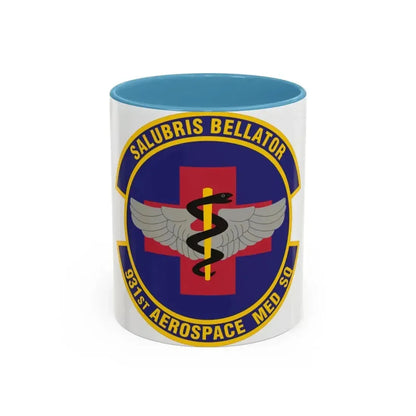 931 Aerospace Medicine Squadron AFRC (U.S. Air Force) Accent Coffee Mug 11oz Light Blue - Go Mug Yourself