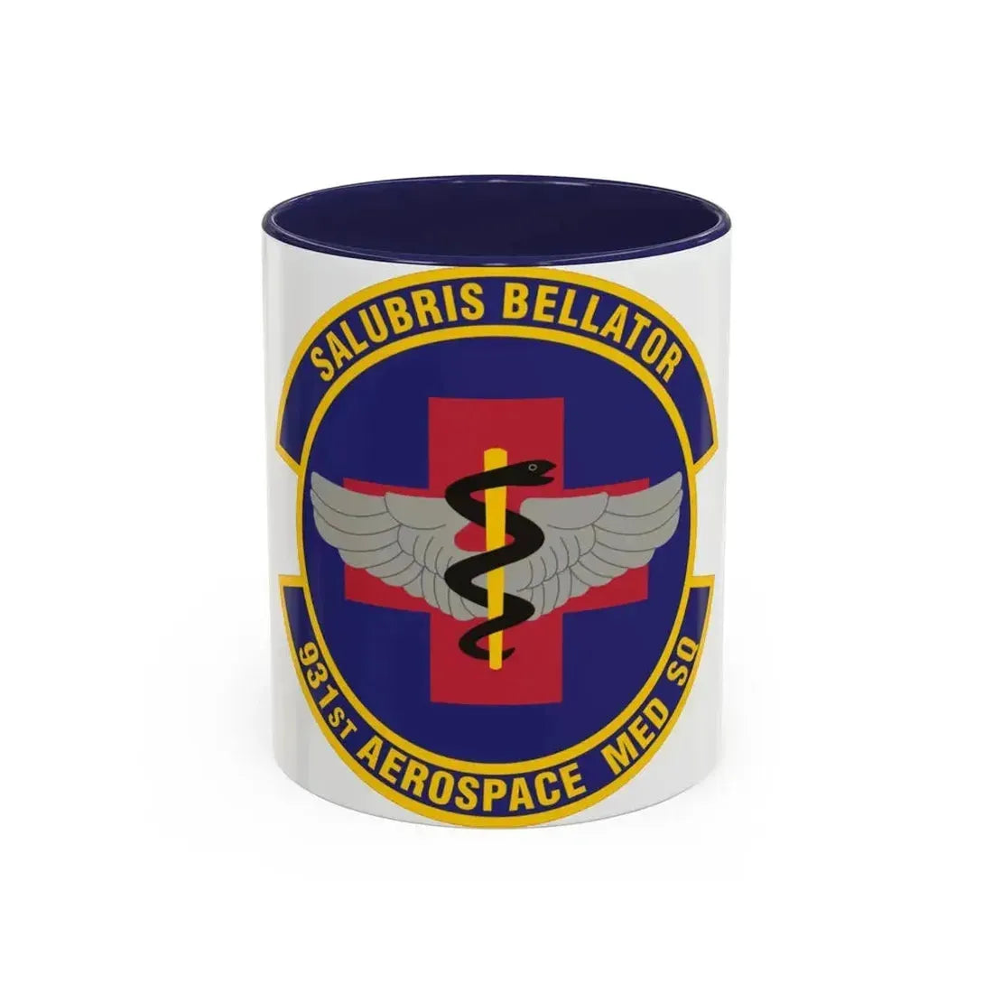 931 Aerospace Medicine Squadron AFRC (U.S. Air Force) Accent Coffee Mug 11oz Navy - Go Mug Yourself