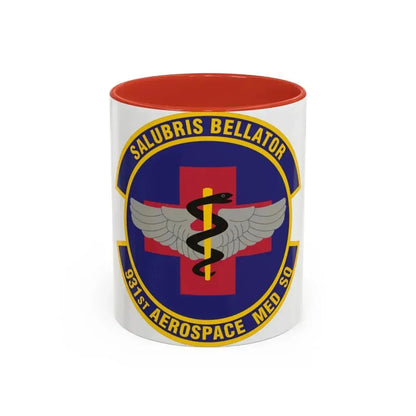 931 Aerospace Medicine Squadron AFRC (U.S. Air Force) Accent Coffee Mug 11oz Red - Go Mug Yourself