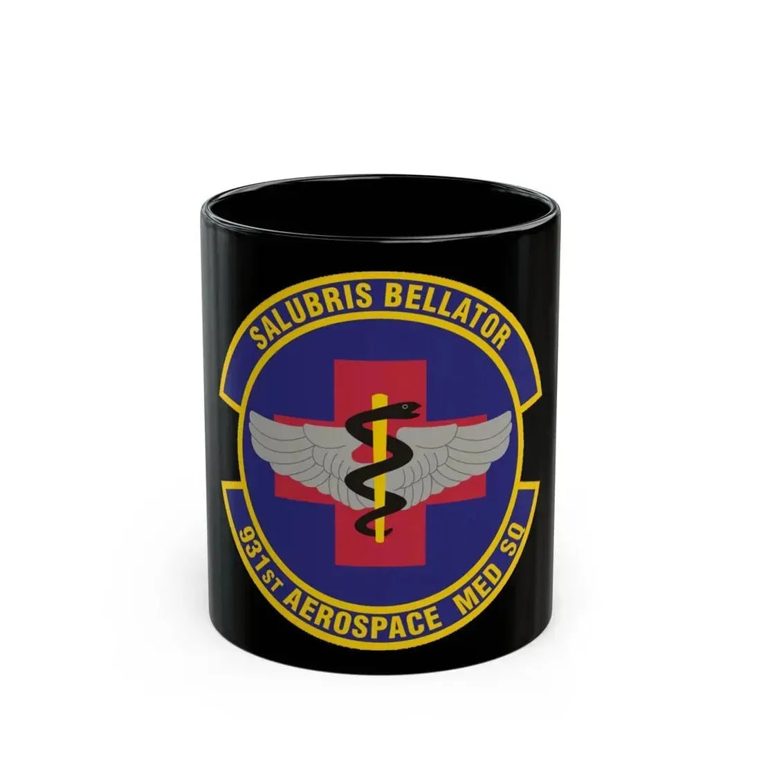931 Aerospace Medicine Squadron AFRC (U.S. Air Force) Black Coffee Mug 11oz - Go Mug Yourself