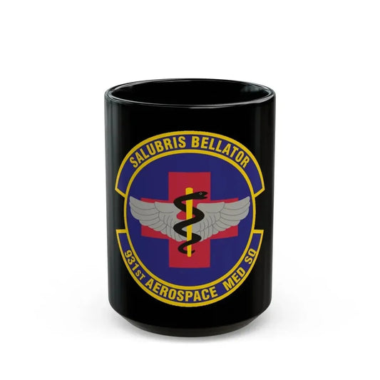 931 Aerospace Medicine Squadron AFRC (U.S. Air Force) Black Coffee Mug 15oz - Go Mug Yourself
