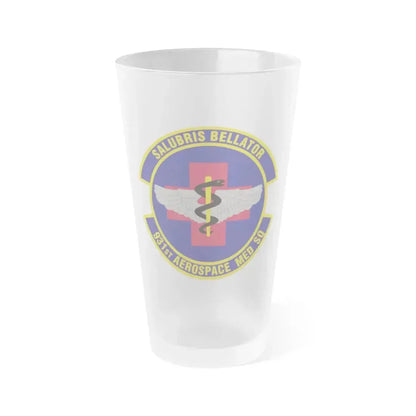 931 Aerospace Medicine Squadron AFRC (U.S. Air Force) Frosted Pint Glass 16oz 16oz Frosted - Go Mug Yourself