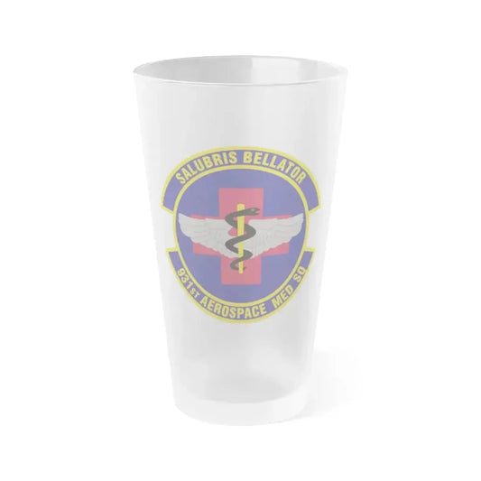 931 Aerospace Medicine Squadron AFRC (U.S. Air Force) Frosted Pint Glass 16oz 16oz Frosted - Go Mug Yourself