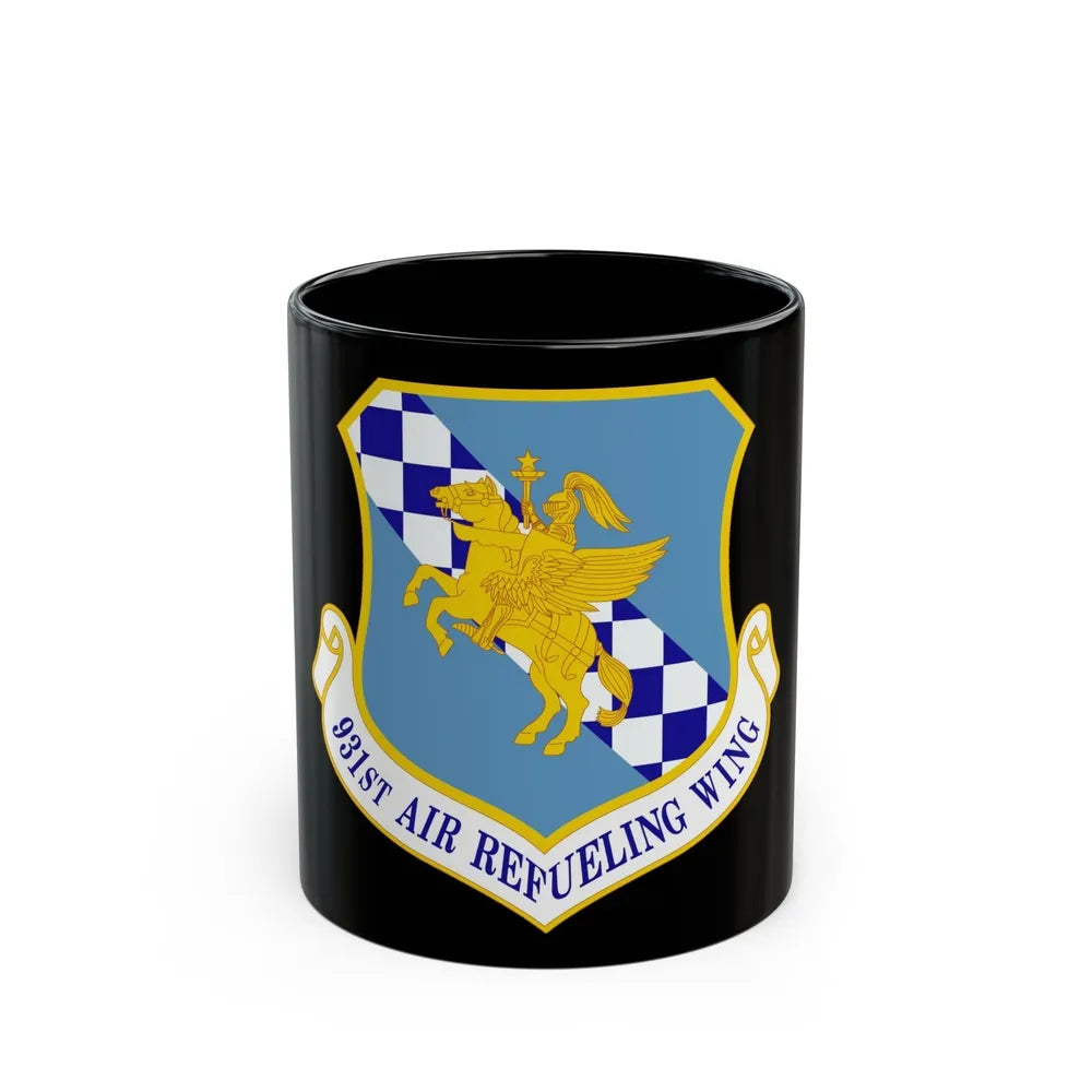 931 Air Refueling Wing AFRC (U.S. Air Force) Black Coffee Mug-11oz-Go Mug Yourself