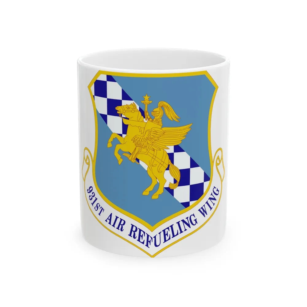 931 Air Refueling Wing AFRC (U.S. Air Force) White Coffee Mug-11oz-Go Mug Yourself