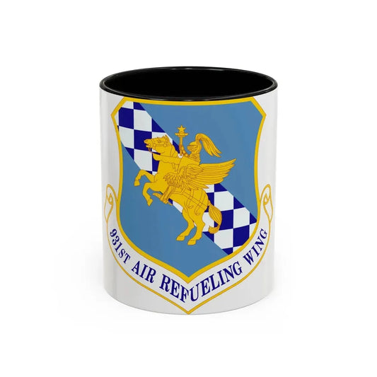 931 Air Refueling Wing AFRC (U.S. Air Force) Accent Coffee Mug 11oz Black - Go Mug Yourself