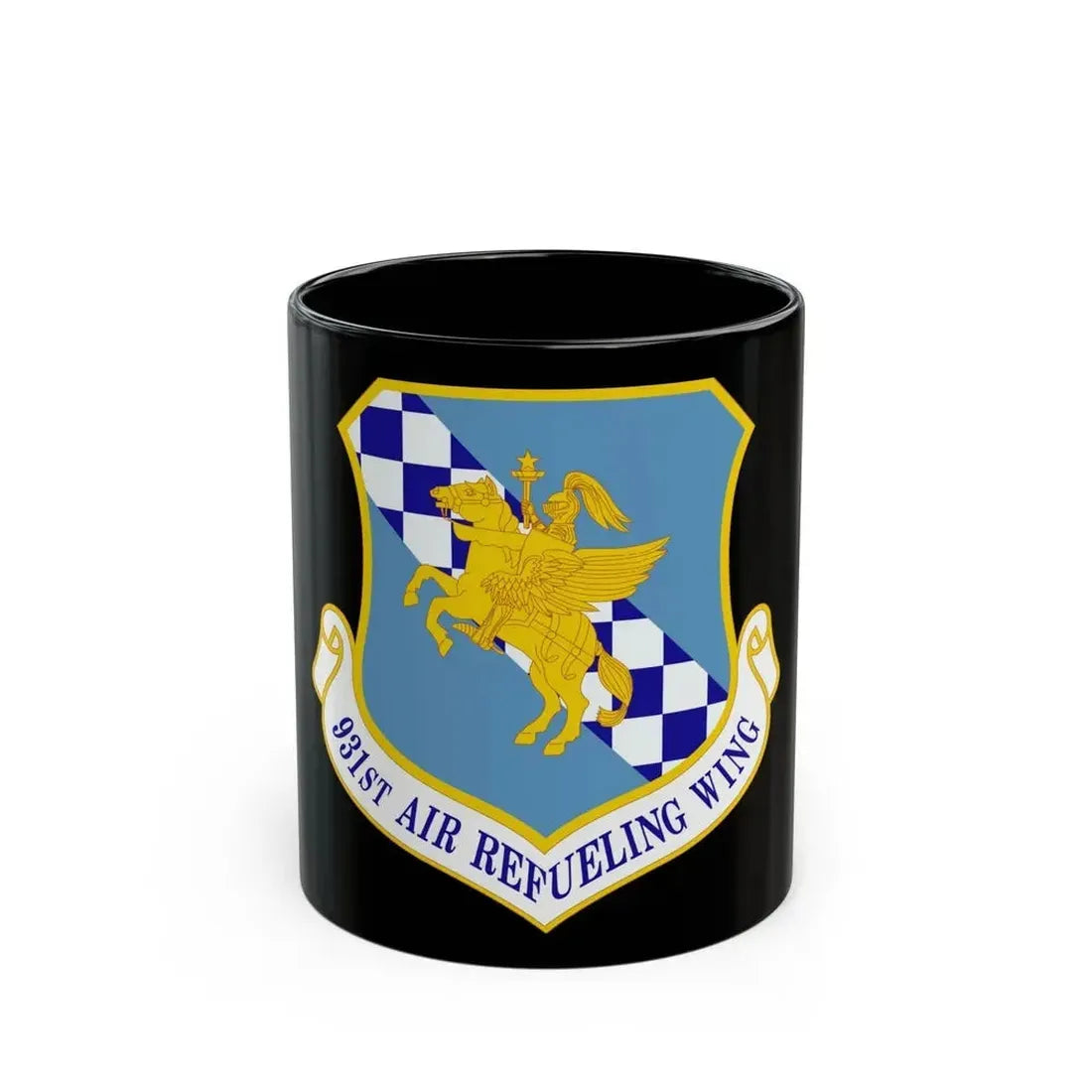 931 Air Refueling Wing AFRC (U.S. Air Force) Black Coffee Mug 11oz - Go Mug Yourself