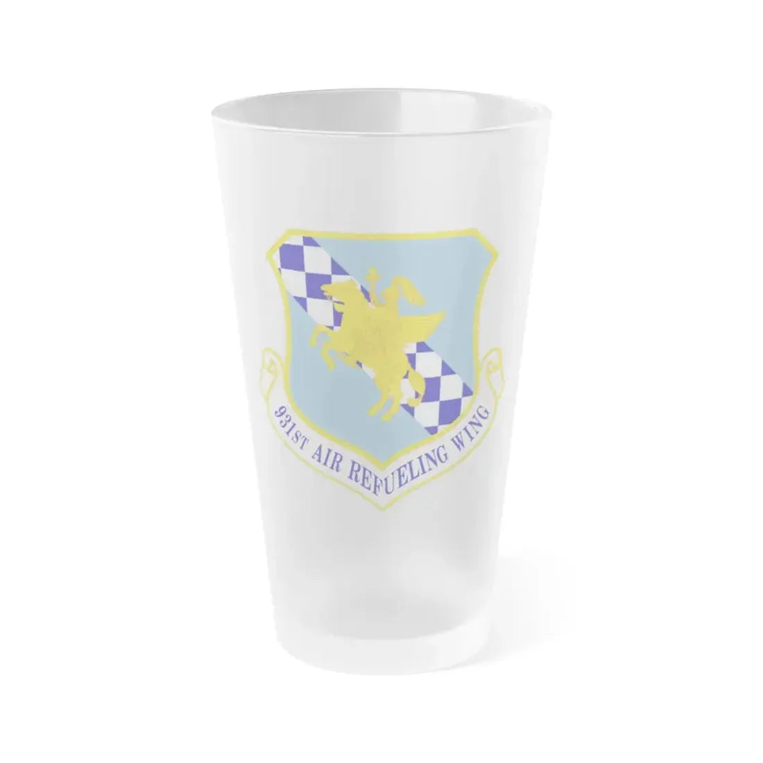 931 Air Refueling Wing AFRC (U.S. Air Force) Frosted Pint Glass 16oz Default Title - Go Mug Yourself