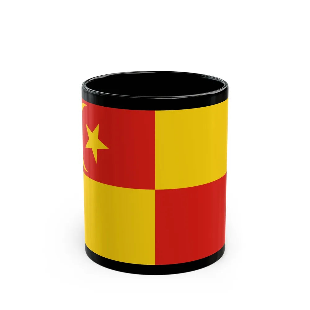 Flag of Selangor pre 1965 Malaysia - Black Coffee Mug-11oz-Go Mug Yourself