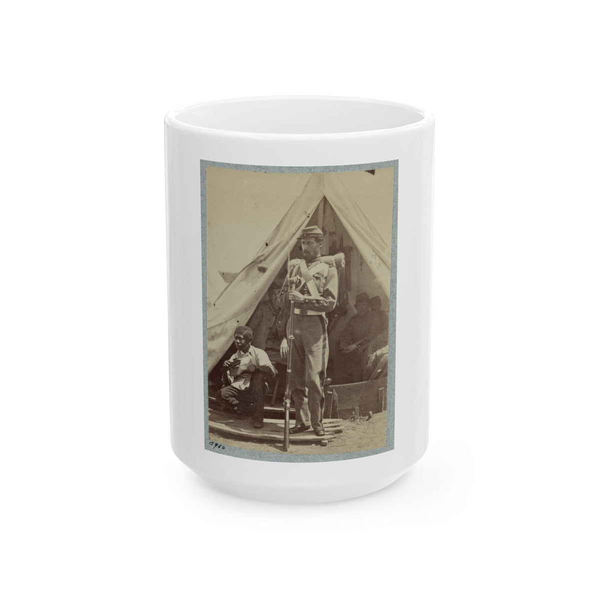 7th N.Y. State Militia, Camp Cameron, D.C., 1861 002 (U.S. Civil War) White Coffee Mug