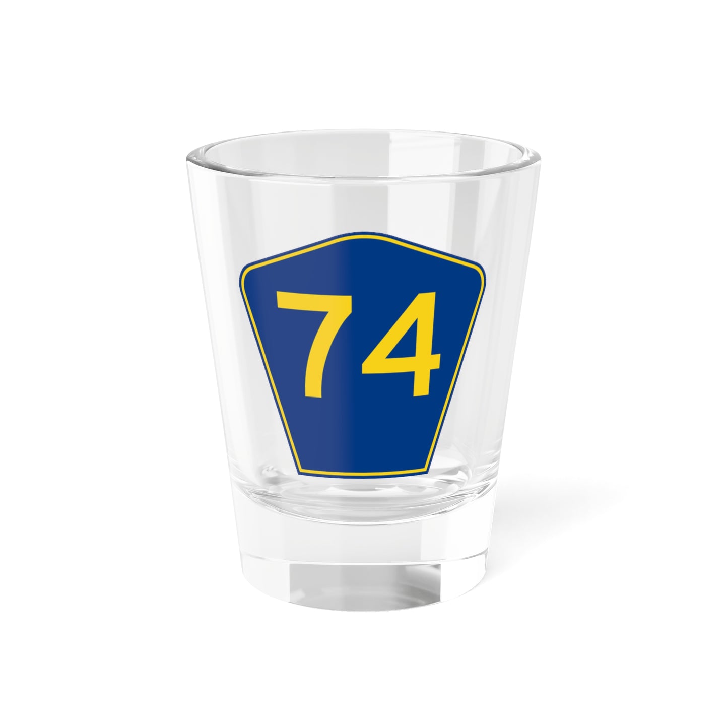 PR secondary 74 (Puerto Rico) (Road Sign) Shot Glass 1.5oz