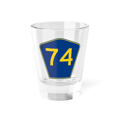 PR secondary 74 (Puerto Rico) (Road Sign) Shot Glass 1.5oz