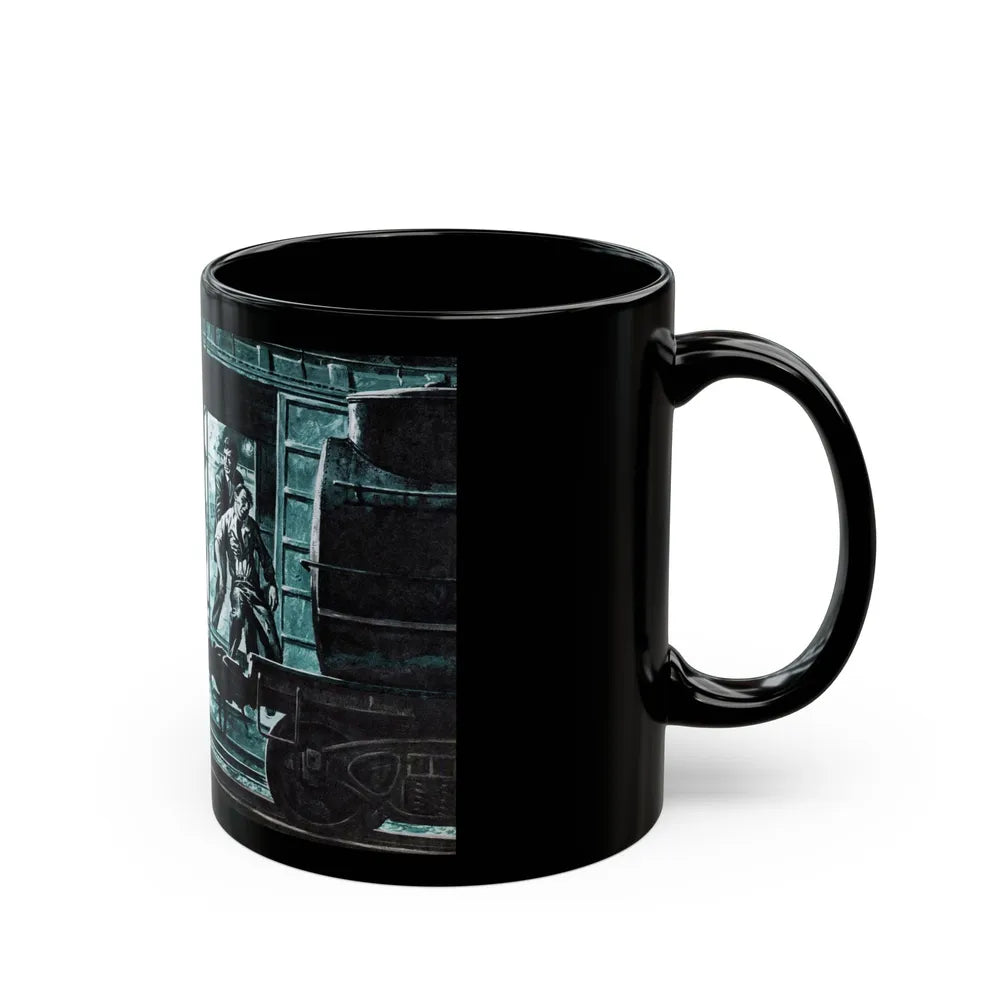 Death of a Mob, Male magazine, February 1957 - Black Coffee Mug-Go Mug Yourself