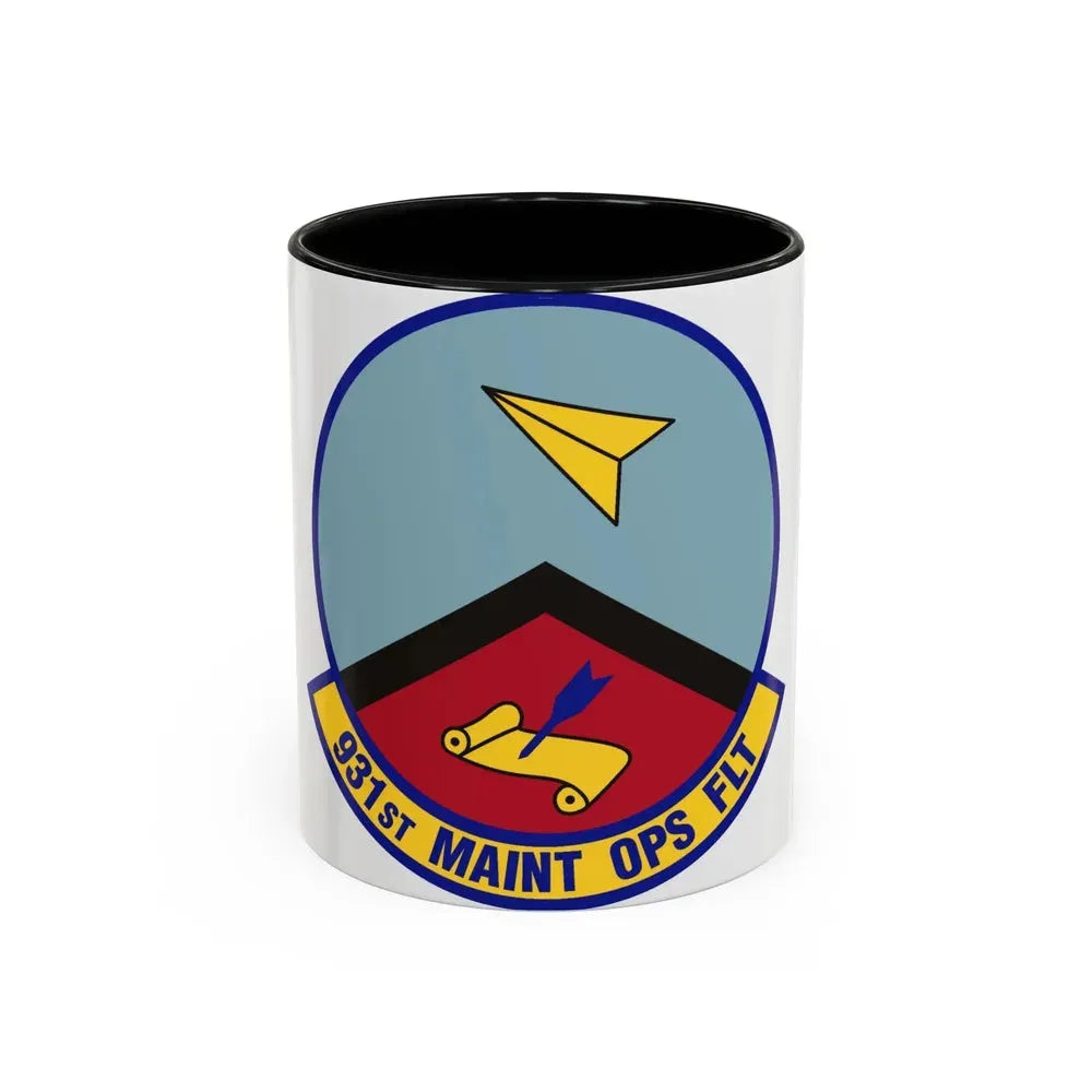 931st Maintenance Operations Flight (U.S. Air Force) Accent Coffee Mug 11oz Black - Go Mug Yourself