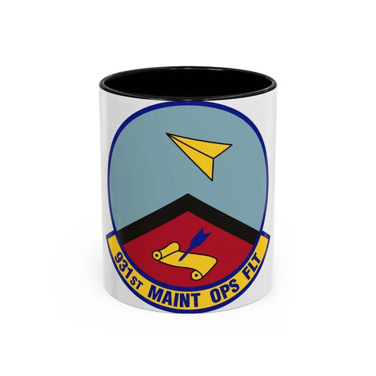 931st Maintenance Operations Flight (U.S. Air Force) Accent Coffee Mug 11oz Black - Go Mug Yourself