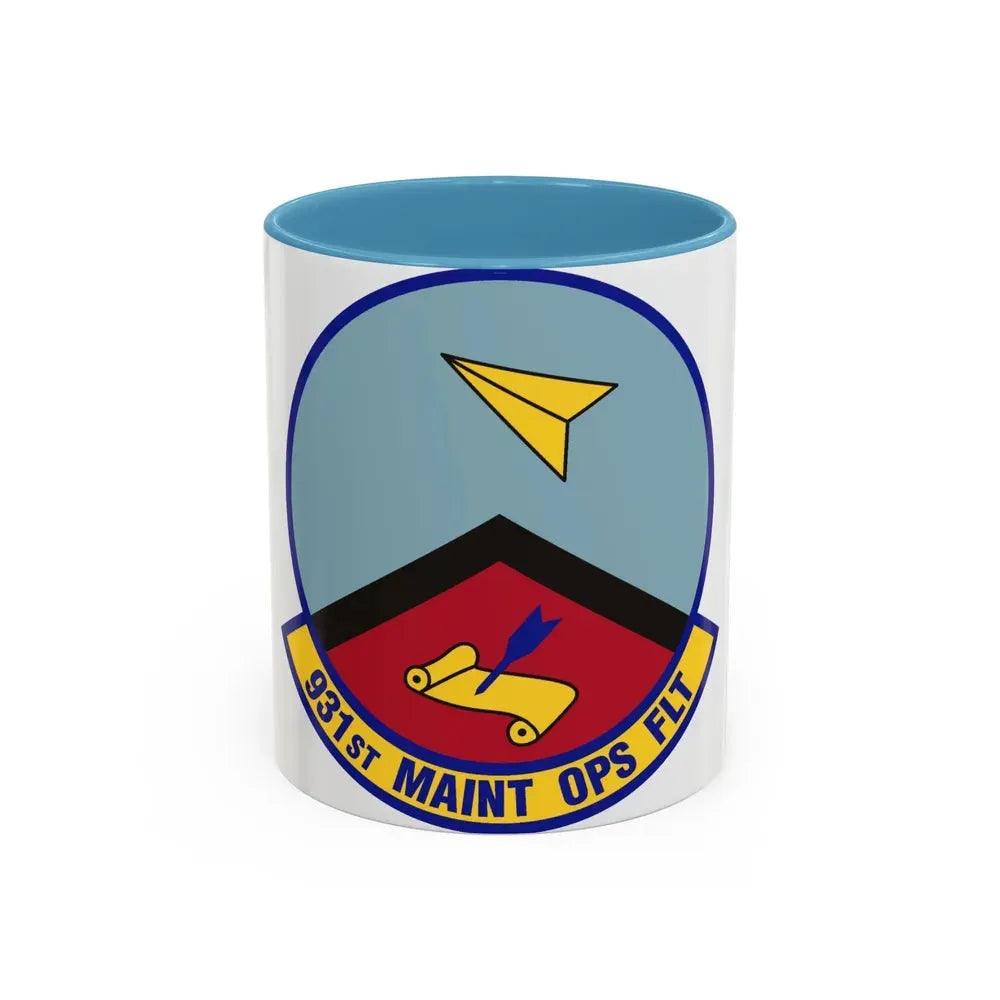931st Maintenance Operations Flight (U.S. Air Force) Accent Coffee Mug 11oz Light Blue - Go Mug Yourself