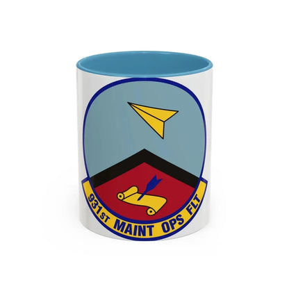 931st Maintenance Operations Flight (U.S. Air Force) Accent Coffee Mug 11oz Light Blue - Go Mug Yourself