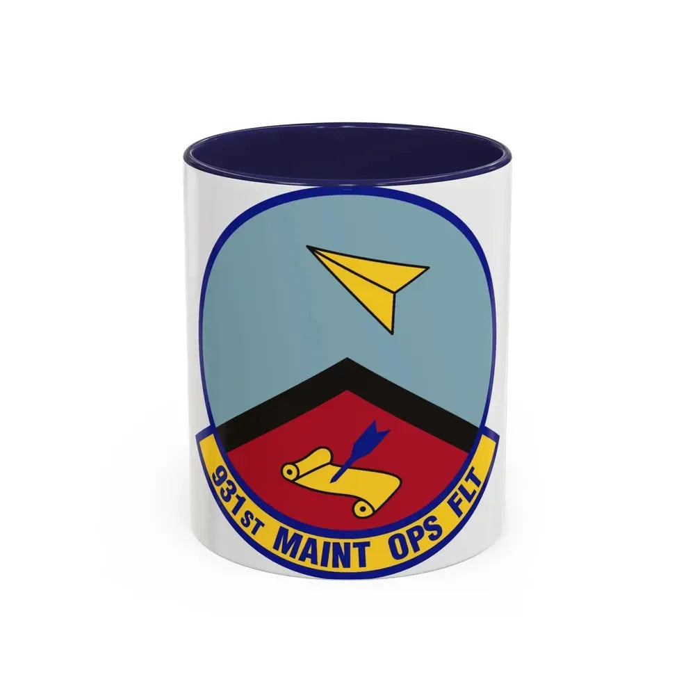 931st Maintenance Operations Flight (U.S. Air Force) Accent Coffee Mug 11oz Navy - Go Mug Yourself