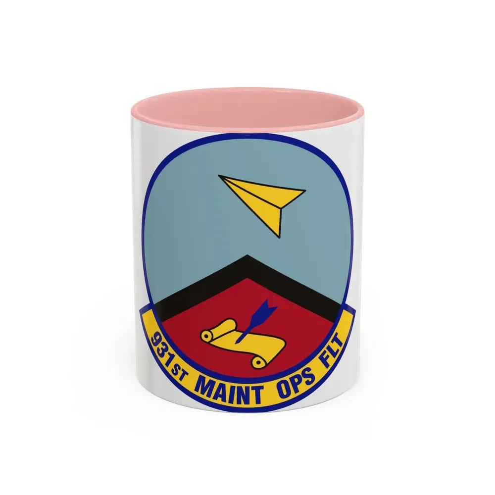931st Maintenance Operations Flight (U.S. Air Force) Accent Coffee Mug 11oz Pink - Go Mug Yourself