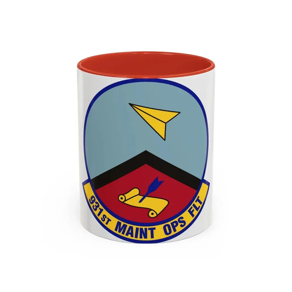 931st Maintenance Operations Flight (U.S. Air Force) Accent Coffee Mug 11oz Red - Go Mug Yourself