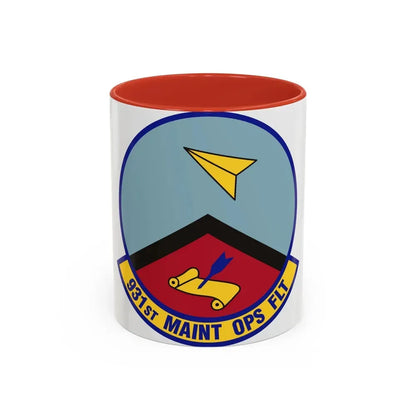 931st Maintenance Operations Flight (U.S. Air Force) Accent Coffee Mug 11oz Red - Go Mug Yourself