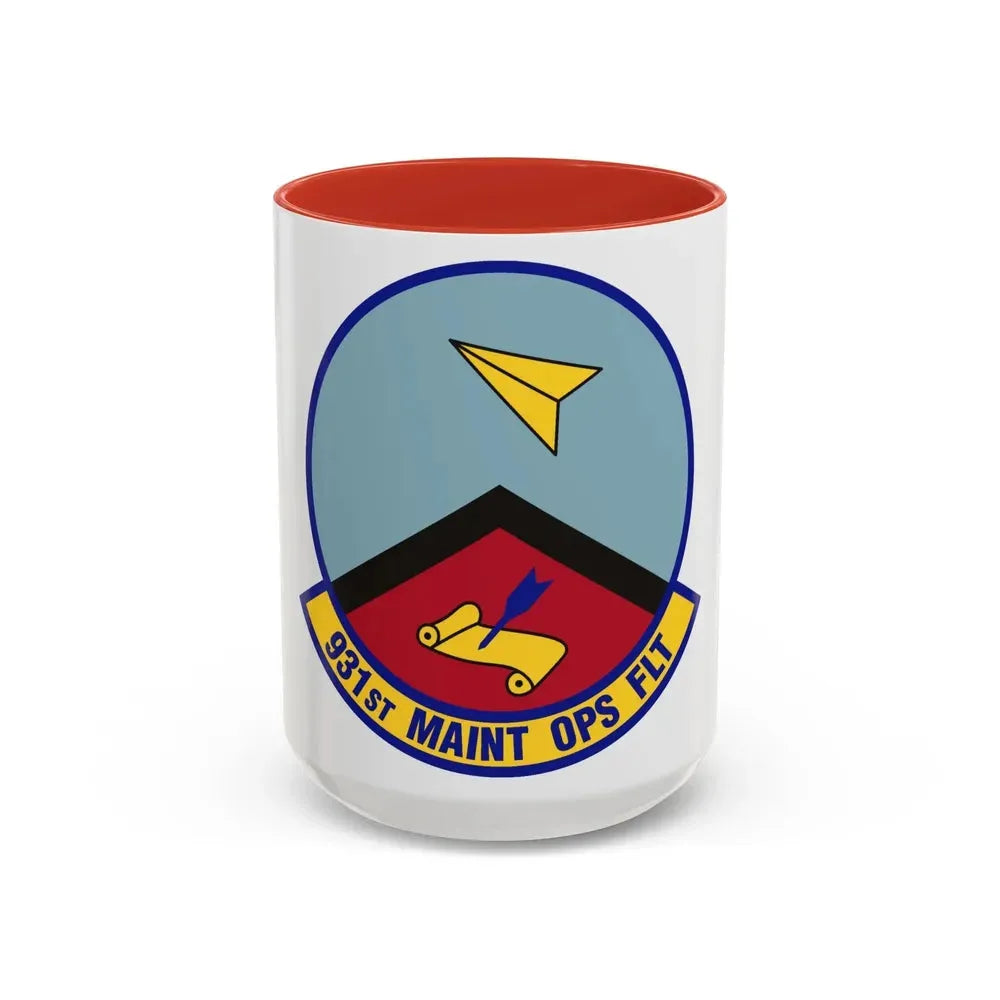 931st Maintenance Operations Flight (U.S. Air Force) Accent Coffee Mug 15oz Red - Go Mug Yourself