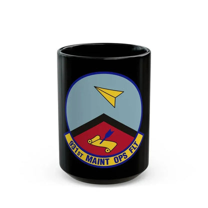 931st Maintenance Operations Flight (U.S. Air Force) Black Coffee Mug 15oz - Go Mug Yourself