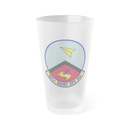 931st Maintenance Operations Flight (U.S. Air Force) Frosted Pint Glass 16oz 16oz Frosted - Go Mug Yourself