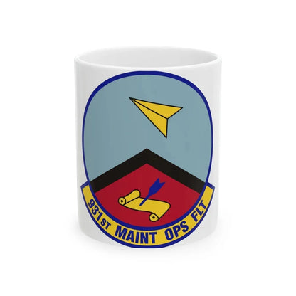 931st Maintenance Operations Flight (U.S. Air Force) White Coffee Mug 11oz - Go Mug Yourself