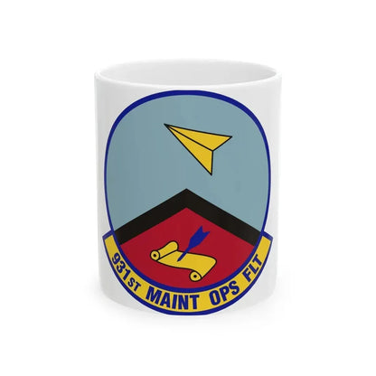 931st Maintenance Operations Flight (U.S. Air Force) White Coffee Mug 11oz - Go Mug Yourself