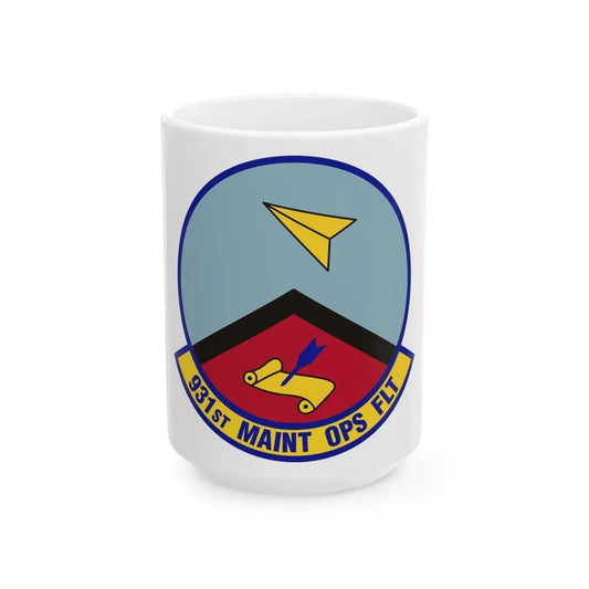 931st Maintenance Operations Flight (U.S. Air Force) White Coffee Mug 15oz - Go Mug Yourself