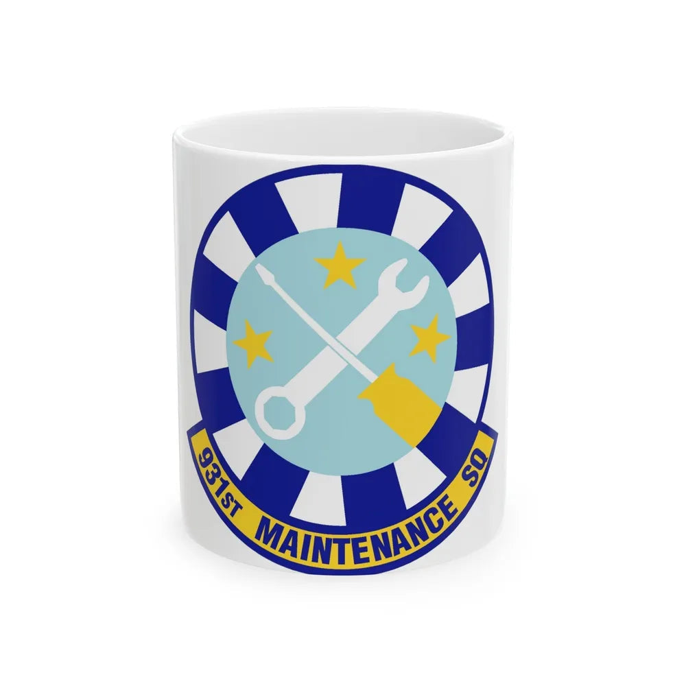 931st Maintenance Squadron (U.S. Air Force) White Coffee Mug-11oz-Go Mug Yourself