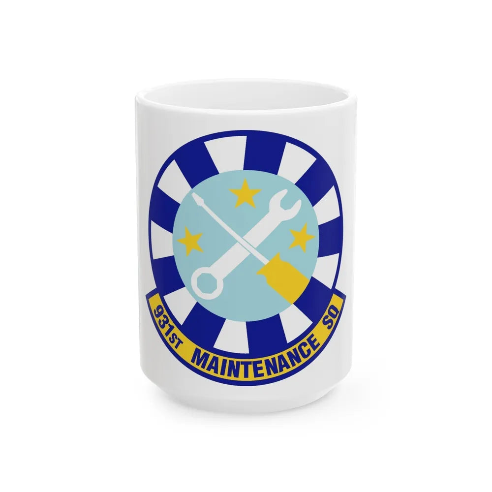 931st Maintenance Squadron (U.S. Air Force) White Coffee Mug-15oz-Go Mug Yourself