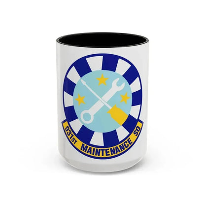 931st Maintenance Squadron (U.S. Air Force) Accent Coffee Mug 15oz Black - Go Mug Yourself