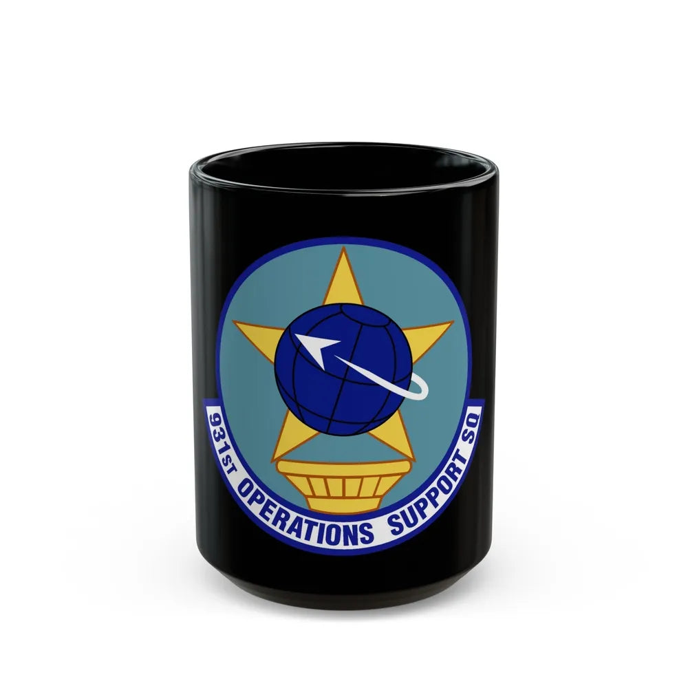 931st Operations Support Squadron (U.S. Air Force) Black Coffee Mug-15oz-Go Mug Yourself