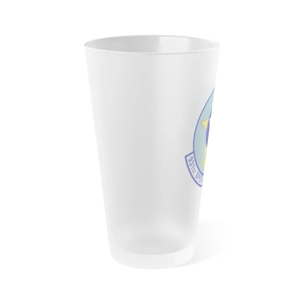 931st Operations Support Squadron (U.S. Air Force) Frosted Pint Glass 16oz-Go Mug Yourself