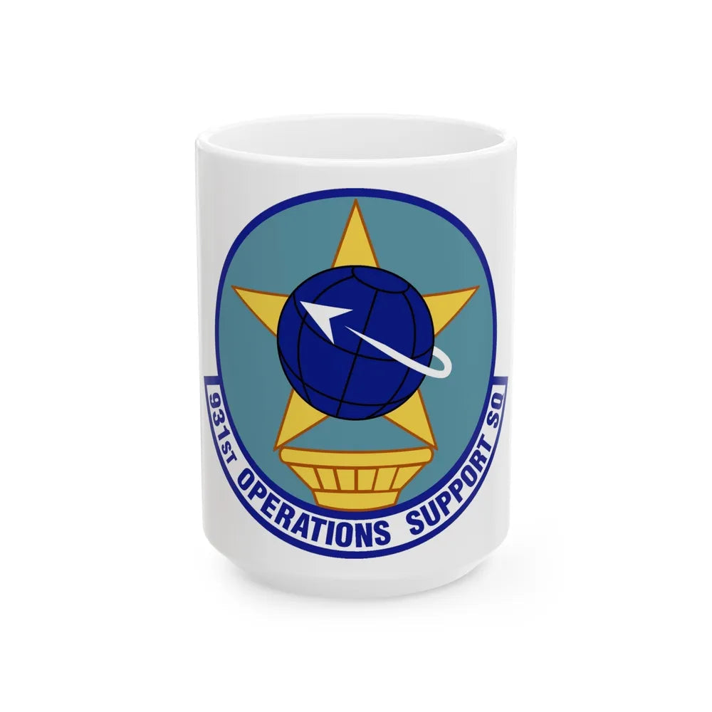 931st Operations Support Squadron (U.S. Air Force) White Coffee Mug-15oz-Go Mug Yourself