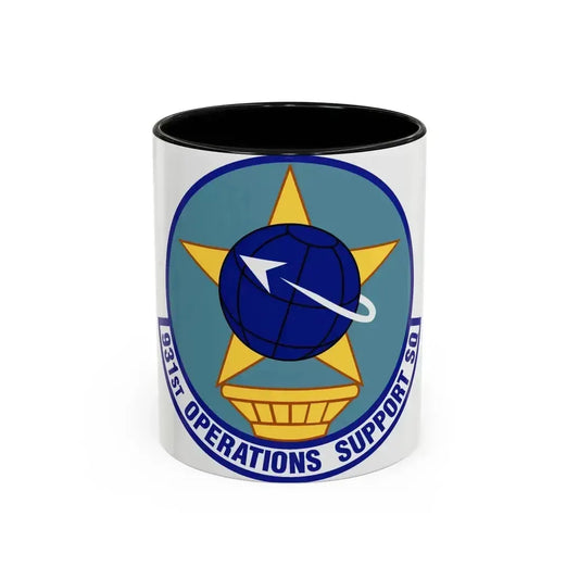 931st Operations Support Squadron (U.S. Air Force) Accent Coffee Mug 11oz Black - Go Mug Yourself