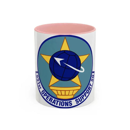 931st Operations Support Squadron (U.S. Air Force) Accent Coffee Mug 11oz Pink - Go Mug Yourself