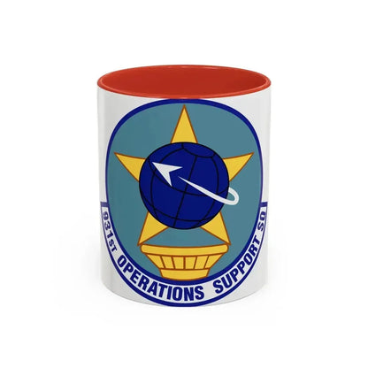 931st Operations Support Squadron (U.S. Air Force) Accent Coffee Mug 11oz Red - Go Mug Yourself