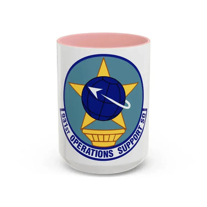 931st Operations Support Squadron (U.S. Air Force) Accent Coffee Mug 15oz Pink - Go Mug Yourself