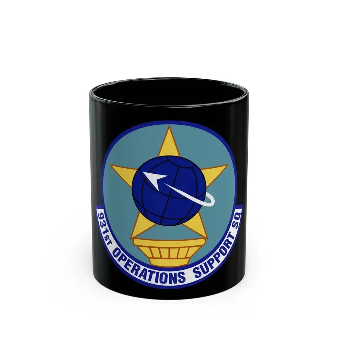 931st Operations Support Squadron (U.S. Air Force) Black Coffee Mug 11oz - Go Mug Yourself
