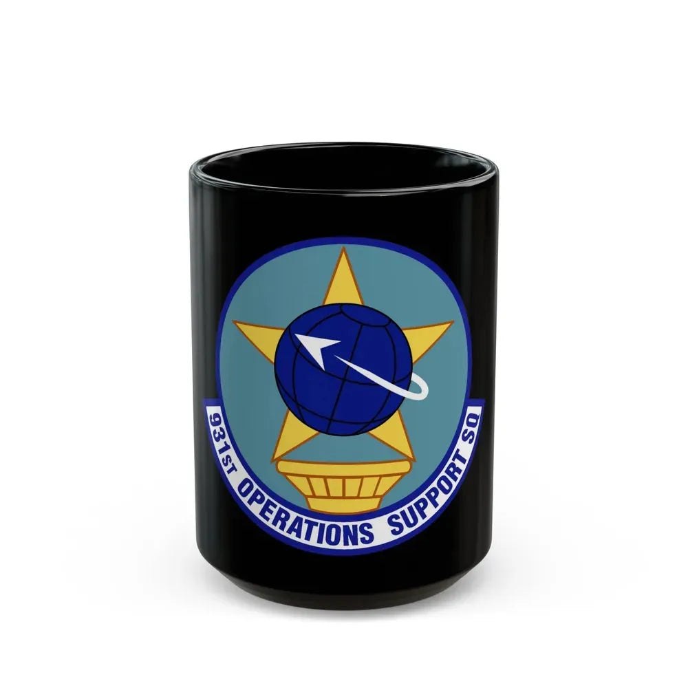 931st Operations Support Squadron (U.S. Air Force) Black Coffee Mug 15oz - Go Mug Yourself