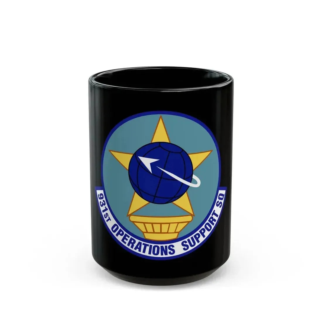 931st Operations Support Squadron (U.S. Air Force) Black Coffee Mug 15oz - Go Mug Yourself