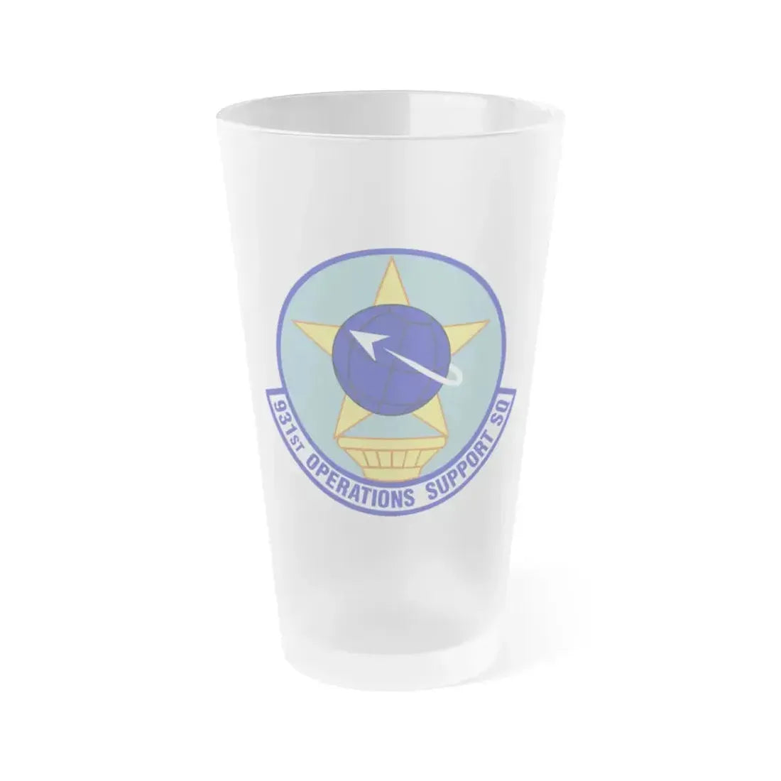 931st Operations Support Squadron (U.S. Air Force) Frosted Pint Glass 16oz 16oz Frosted - Go Mug Yourself