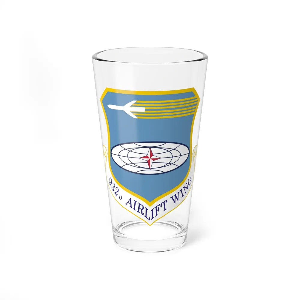 932 Airlift Wing AFRC (U.S. Air Force) Pint Glass 16oz-16oz-Go Mug Yourself