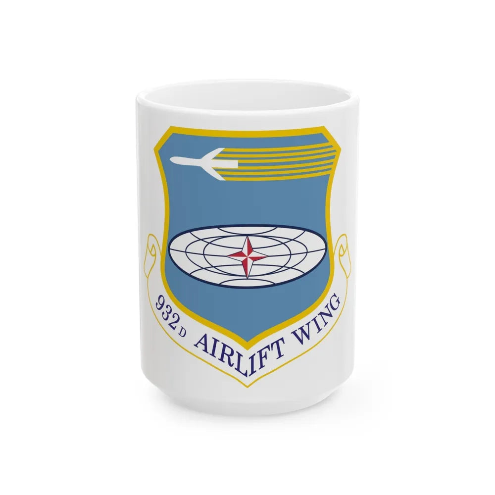 932 Airlift Wing AFRC (U.S. Air Force) White Coffee Mug-15oz-Go Mug Yourself