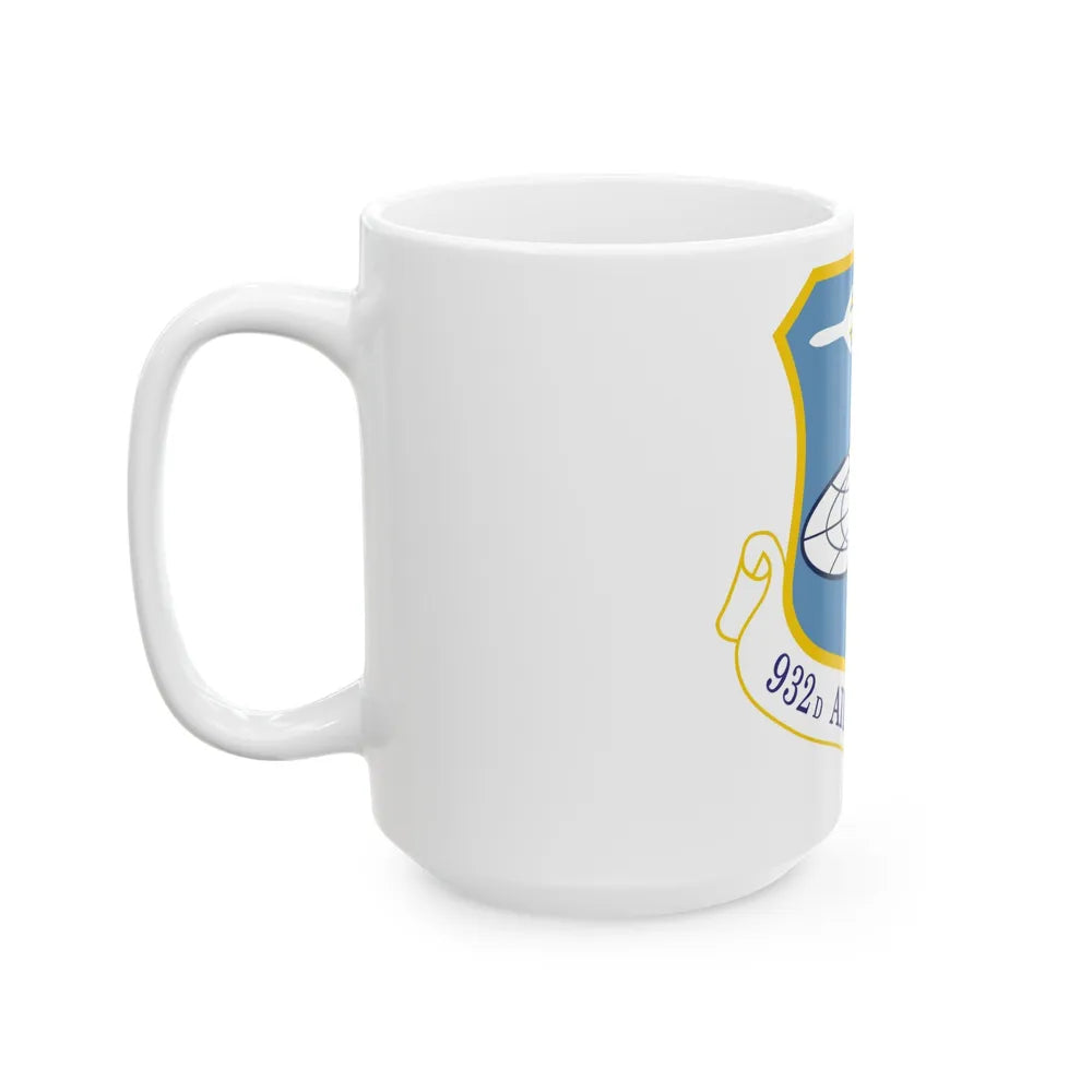 932 Airlift Wing AFRC (U.S. Air Force) White Coffee Mug-Go Mug Yourself