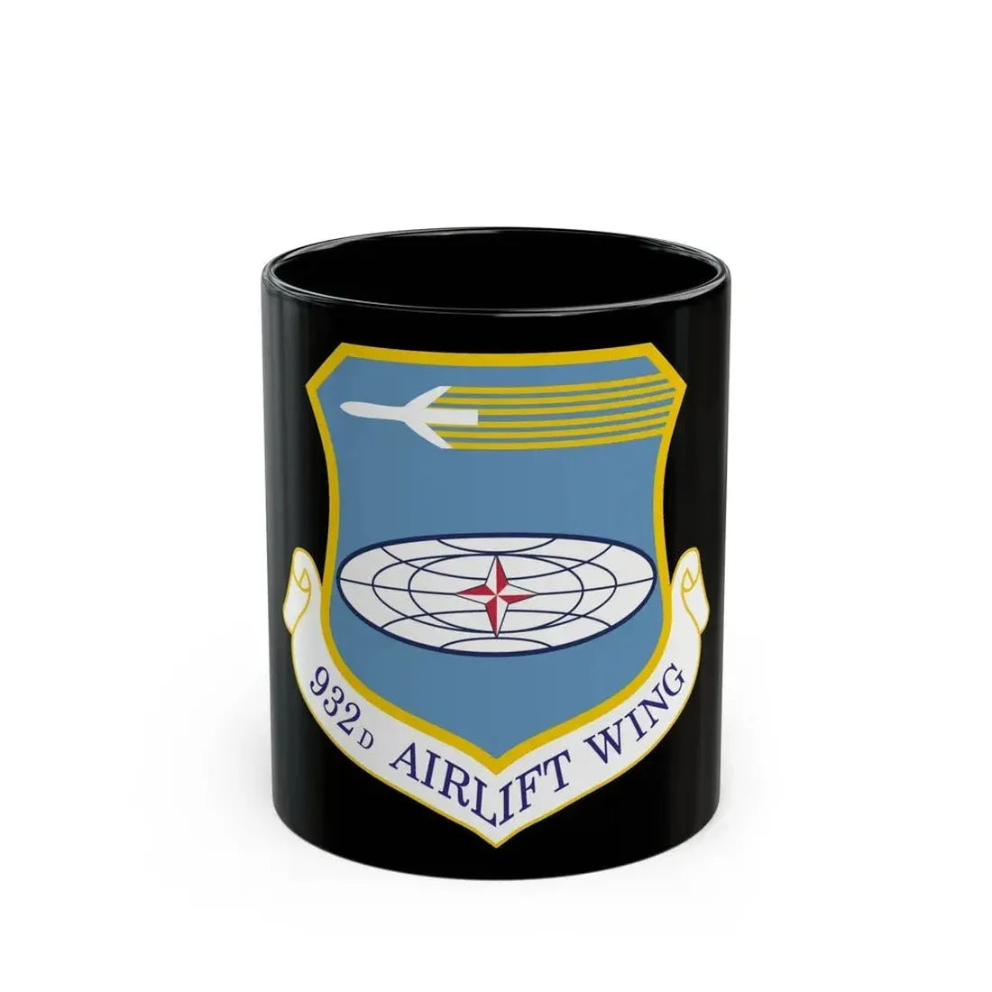 932 Airlift Wing AFRC (U.S. Air Force) Black Coffee Mug 11oz - Go Mug Yourself
