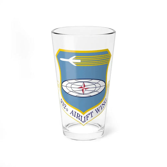 932 Airlift Wing AFRC (U.S. Air Force) Pint Glass 16oz 16oz - Go Mug Yourself